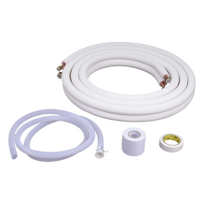 Kit de tubería / 1 / 4" y 5 / 8 " / Capacidad para minisplit AUFIT / 2 a 3 Toneladas / Cinta aislante / Accesorios / Longitud de 4 metros