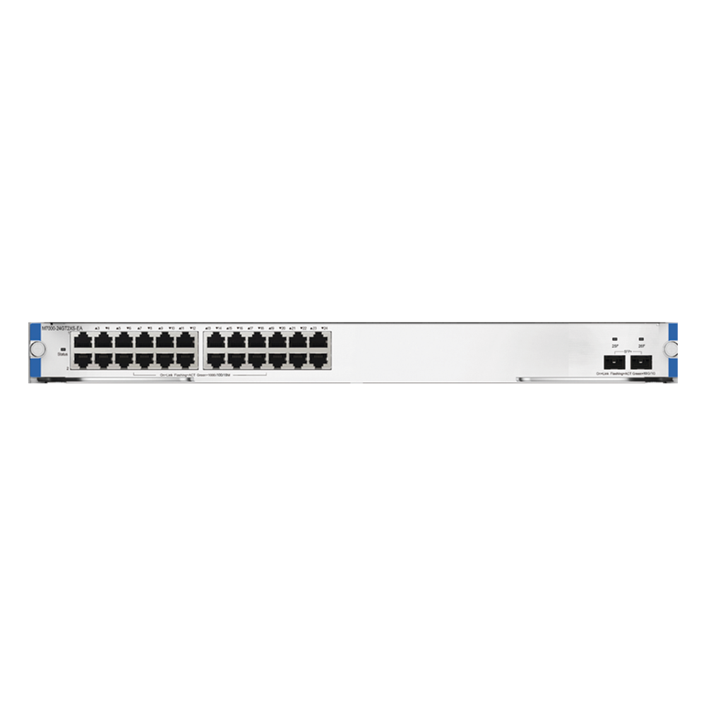 M7000-24GT2XS-EA tarjeta switch 24 ptos eth RJ45 y 2 SFP+ lc