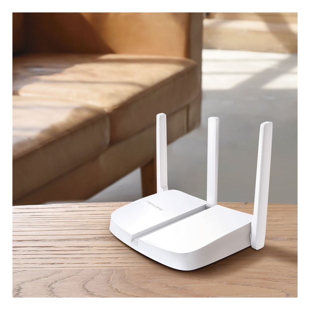 Router Inalámbrico N / 2.4 GHz de 300 Mbps / 1 Puerto WAN 10/100 Mbps / 3 puertos LAN 10/100 Mbps / 3 antenas de 5 dBi / Compatible con IPTV e IPV6