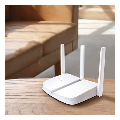 Router Inalámbrico N / 2.4 GHz de 300 Mbps / 1 Puerto WAN 10/100 Mbps / 3 puertos LAN 10/100 Mbps / 3 antenas de 5 dBi / Compatible con IPTV e IPV6