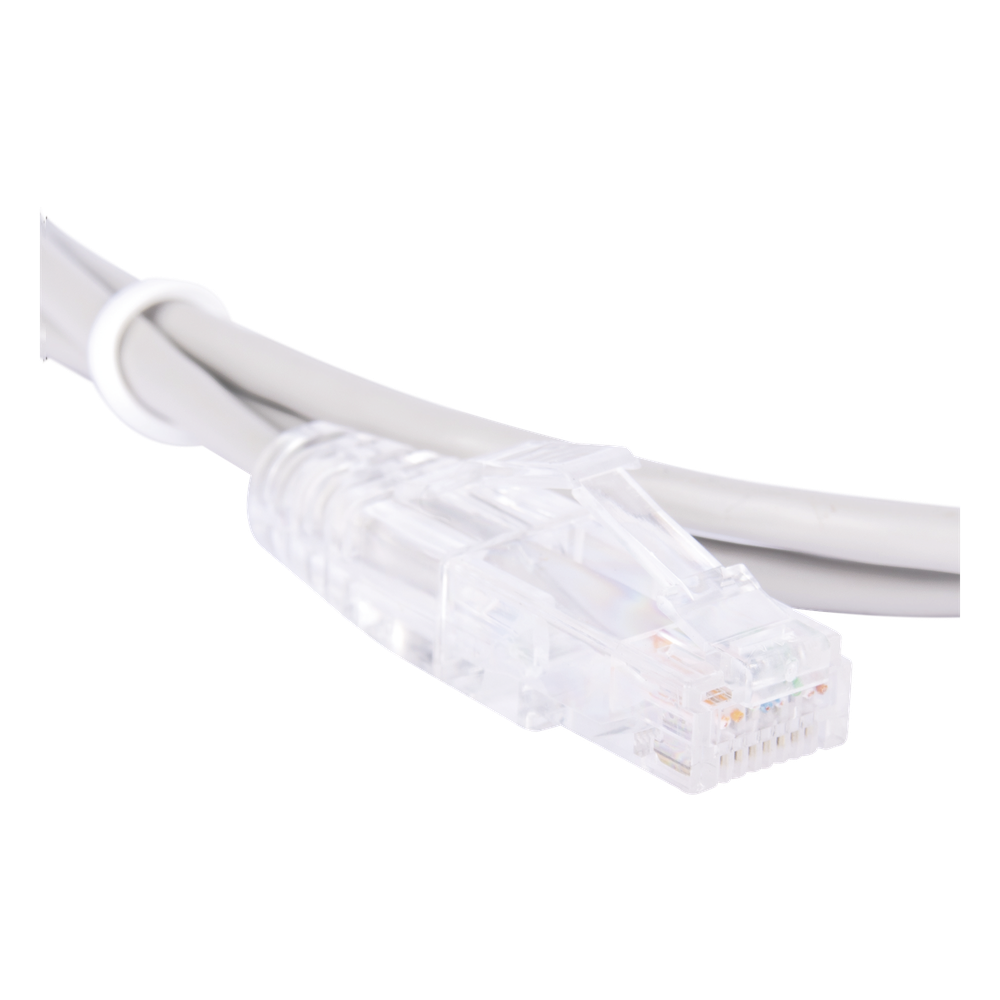Cable de Parcheo Slim UTP Cat6 - 1.5 Metros (4.92 Pies) Gris Diámetro Reducido (28 AWG)