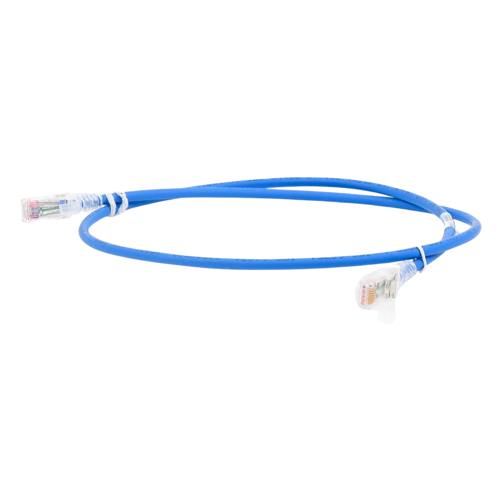 Patch Cord MC6 Modular Cat6 UTP, CM/LS0H, 0.91 Metros (3 Pies), Color Azul, Versión Bulk (Sin Empaque Individual)