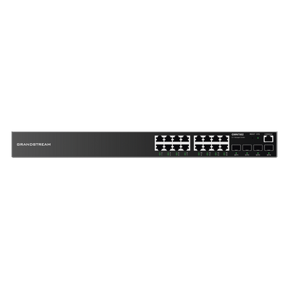 Switch Gigabit Administrable / 16 puertos 10/100/1000 Mbps + 4 Puertos SFP Uplink / Compatible con GWN Cloud.