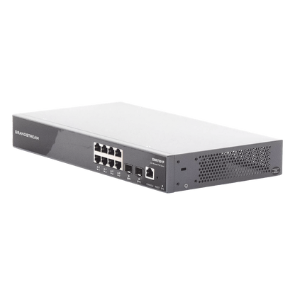 Switch PoE+ Gigabit Administrable / 8 puertos 10/100/1000 Mbps + 2 Puertos SFP Uplink / Hasta 120W / Compatible con GWN Cloud.