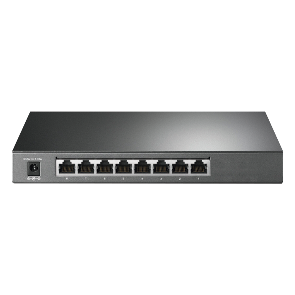 Switch Omada / 8 Puertos Gigabit / 4 Puertos PoE+ 802.3at/af / Presupuesto PoE 62 W / 30 W por Puerto / Gestión Cloud Omada / L3 Static Routing / Sin