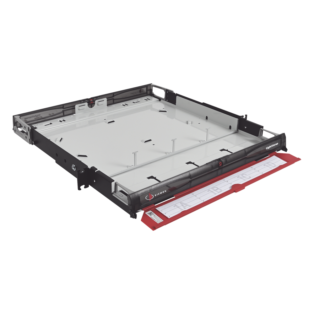 Distribuidor de Fibra Óptica de Alta Densidad LigthVerse *Pro* Para Rack de 19 Pulgadas (48.26 cm), Acepta 4 Placas Plug and Play, Hasta 96 Fibras, 1