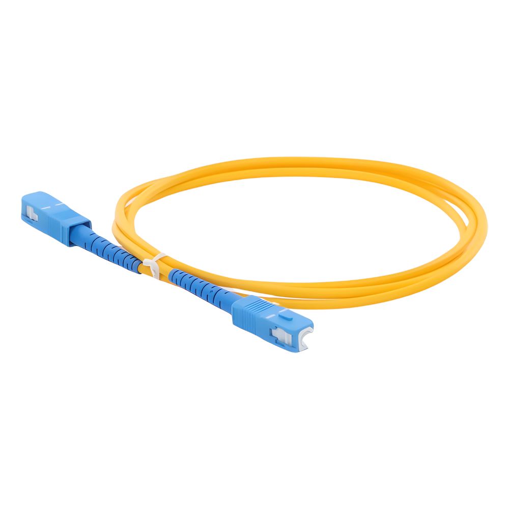 Jumper de Fibra Óptica Monomodo SC/UPC-SC/UPC Simplex de 1 Metro (3.28 Pies), 3mm