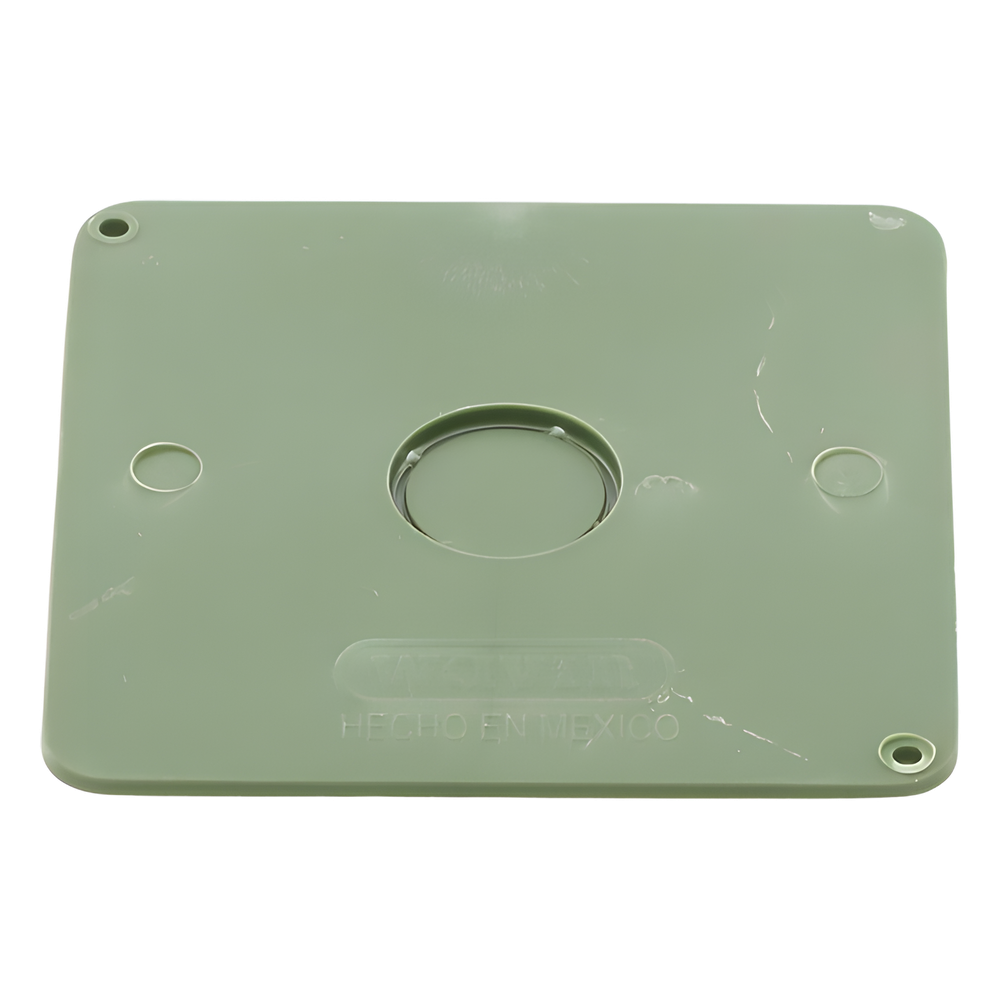 Tapa para Caja Cuadrada de 1/2" para instalaciones con tubería PVC Conduit pesado.