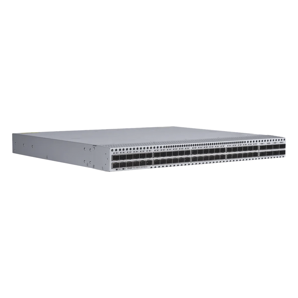 Switch Data Center / 48 Puertos SFP+ 1G/10G / 8 Puertos QSFP28 40G/100G / 2.56 Tbps / 1920 Mpps / M-LAG VSU VXLAN EVPN / RDMA RoCEv2 PFC ECN