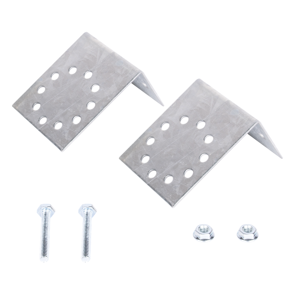 Base Multiposición para postes de paso o esquina / Acero Galvanizado Cal. 12 / 0.36 kg / Kit de Tornillería Incluido / Compatible con 7 Modelos
