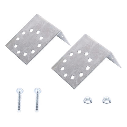 Base Multiposición para postes de paso o esquina / Acero Galvanizado Cal. 12 / 0.36 kg / Kit de Tornillería Incluido / Compatible con 7 Modelos