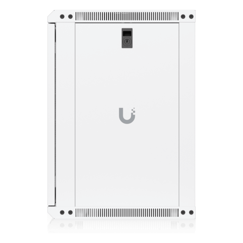 UACC Rack Cabinet 12U (550x 450 mm) - Gabinete Cerrado para Montaje en Pared con Puerta Frontal Perforada, Totalmente Ensamblado con Ventiladores