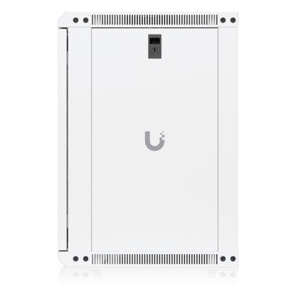 UACC Rack Cabinet 12U (550x 450 mm) - Gabinete Cerrado para Montaje en Pared con Puerta Frontal Perforada, Totalmente Ensamblado con Ventiladores