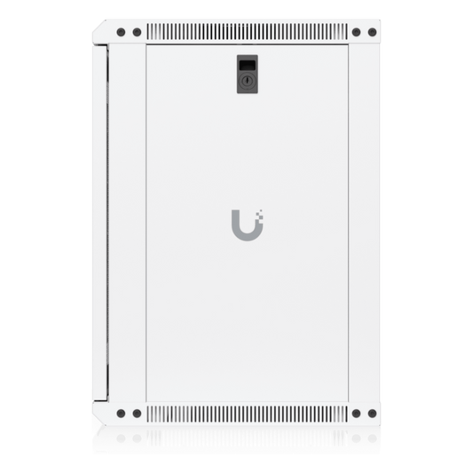 UACC Rack Cabinet 12U (550x 450 mm) - Gabinete Cerrado para Montaje en Pared con Puerta Frontal Perforada, Totalmente Ensamblado con Ventiladores