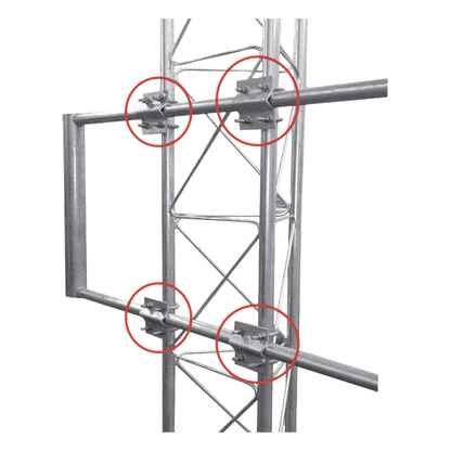 4 pzs. de Herraje Individual Tubo - Tubo compatible con SBLUE-G