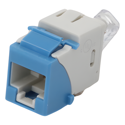 Jack UltraMAX Cat6, UTP, Tipo Keystone, Color Azul, Punch Down