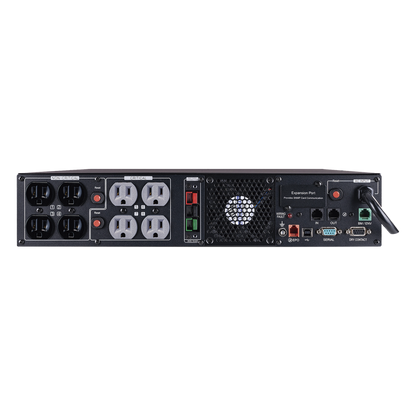 UPS de 1500 VA/1500 W, Topología Línea Interactiva, Entrada 120 Vca NEMA 5-15P, Onda Senoidal Pura, Torre o Rack 2 UR, Con 8 Tomas NEMA 5-15R