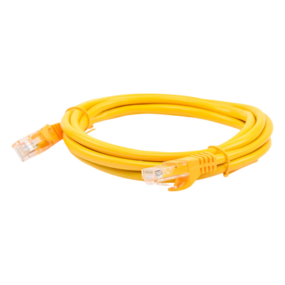 Cable de Parcheo UTP Cat5e - 2.0 Metros (6.56 Pies) - Amarillo