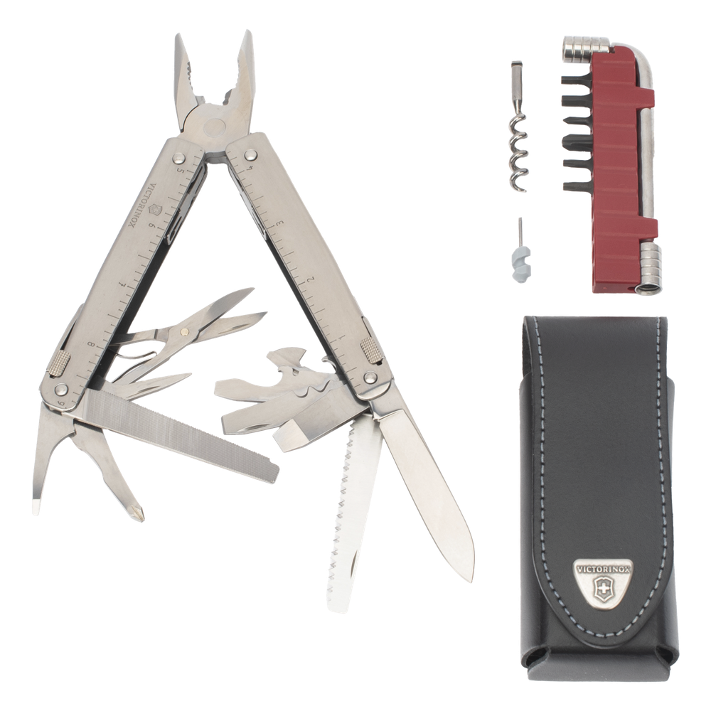 Navaja Victorinox Multiherramienta SwissTool X Plus con 37 Funciones. Incluye Funda de Piel