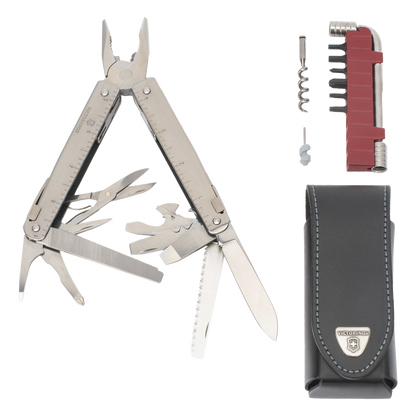 Navaja Victorinox Multiherramienta SwissTool X Plus con 37 Funciones. Incluye Funda de Piel