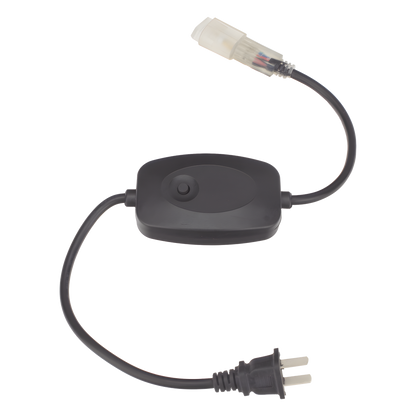 Adaptador de corriente con control de funciones manual, para manguerea Neón LED RGB JUML-5050-03.