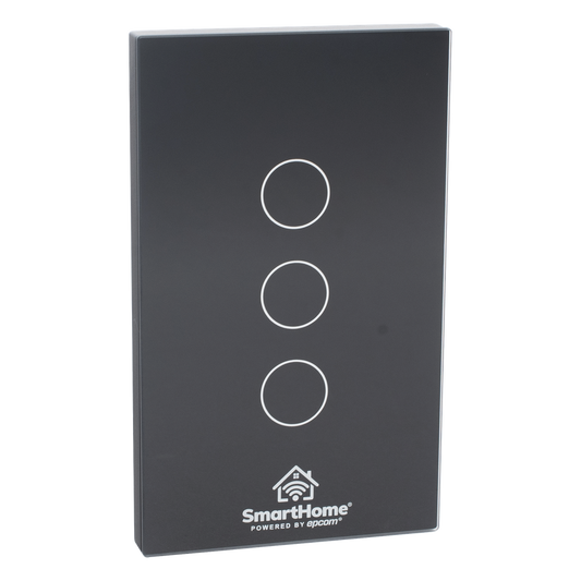 (Wifi) Apagador switch inalámbrico WIFI, control de 3 regresos de carga, 110V