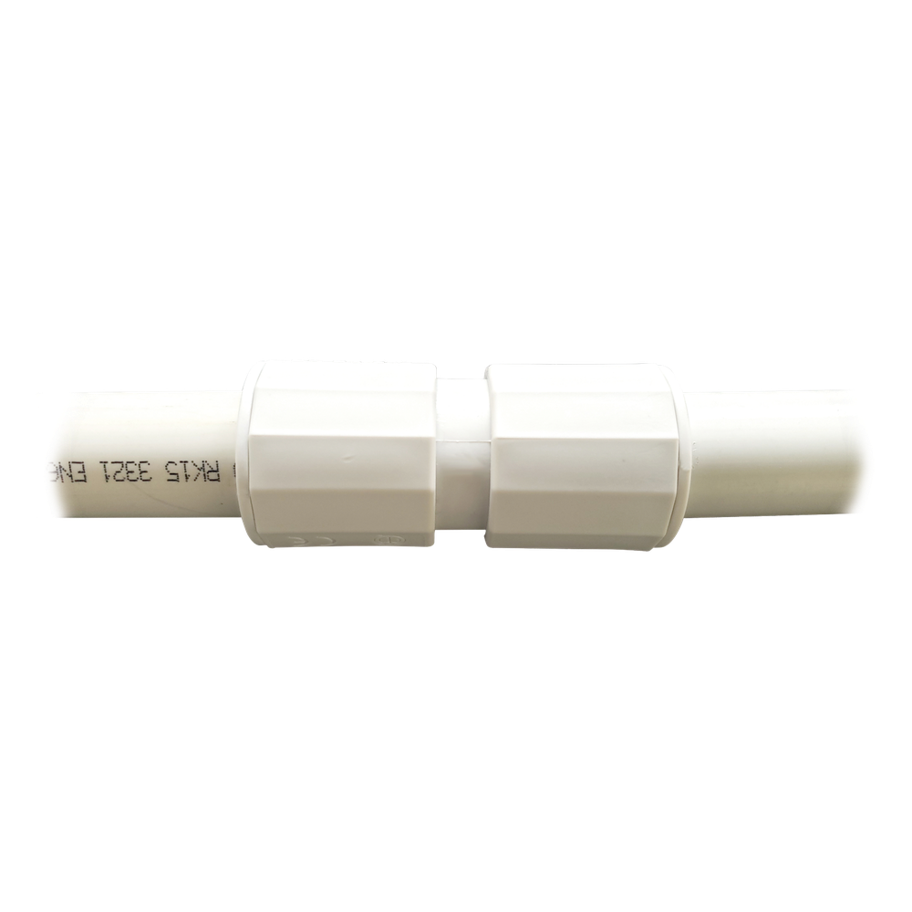Manguito / Cople Morbidx IP67 libre de halógenos para unir tubería rígida de 20 mm (3/4) permite una instalación hermética no necesita pegamento