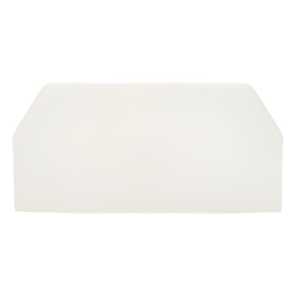 Tapa Final, para uso con canaleta T45, Material PVC Rígido, Color Blanco Mate