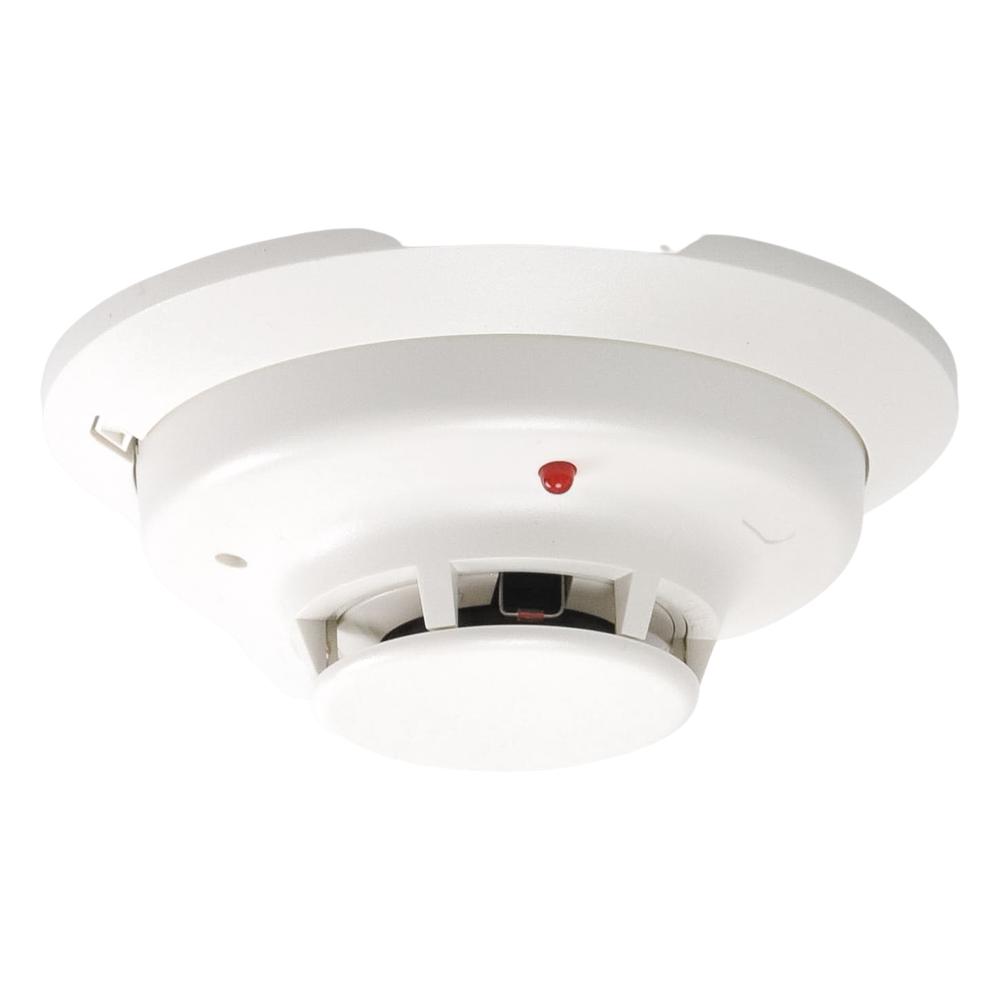 Detector fotoeléctrico de humo de 4 hilos con sensor térmico fijo a 57 grados C para paneles de incendio