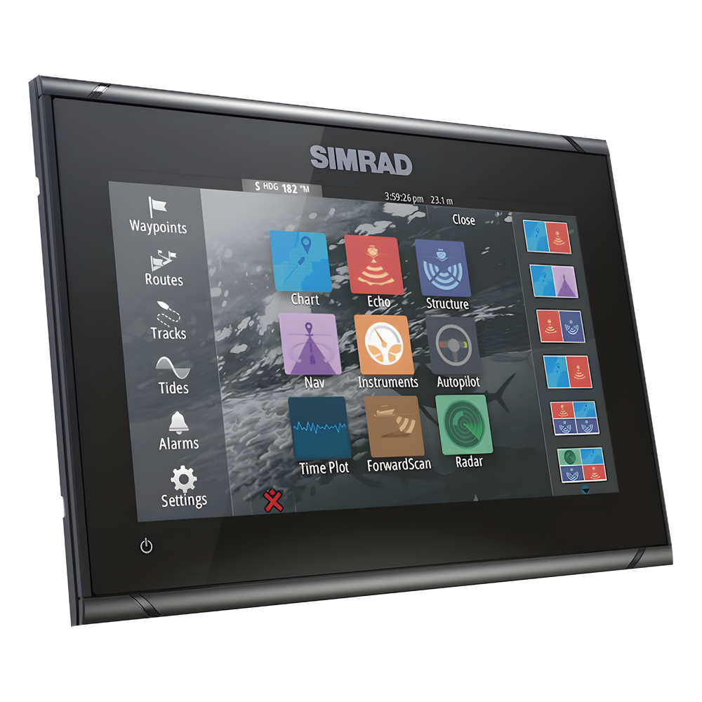 Plotter GPS GO9 XSE / Pantalla Táctil 9" / Compatible con Sonar y Radar / Conectividad Inalámbrica y NMEA 2000® / Integración con Piloto Automático y