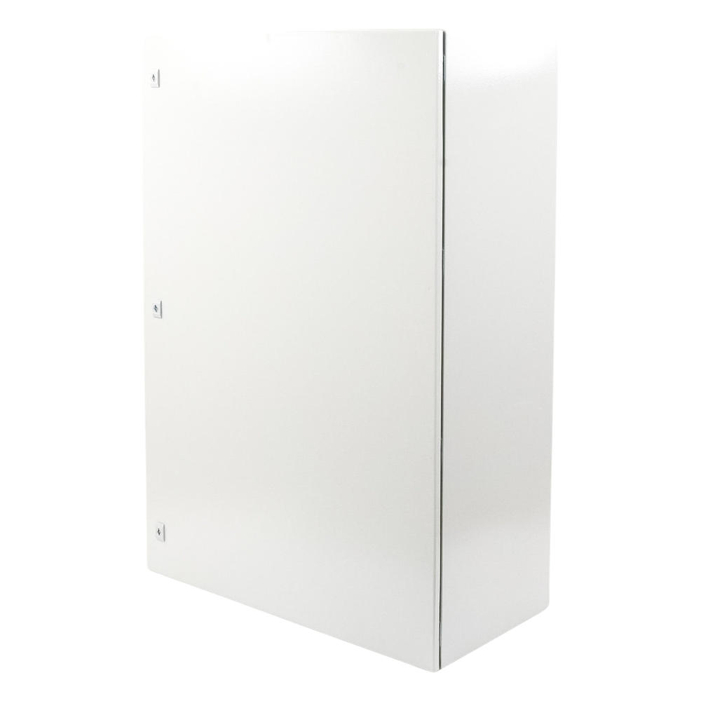 Gabinete de Acero IP66 Uso en Intemperie (800 x 1200 x 400 mm) con Placa Trasera Interior Metálica y Compuerta Inferior Atornillable (Incluye Chapa y