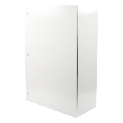 Gabinete de Acero IP66 Uso en Intemperie (800 x 1200 x 400 mm) con Placa Trasera Interior Metálica y Compuerta Inferior Atornillable (Incluye Chapa y
