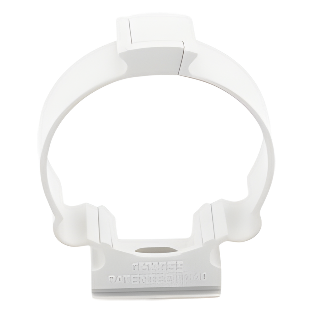 Soporte de collar (Abrazadera), PVC Auto-extinguible, cerrado para tubería de 40 mm