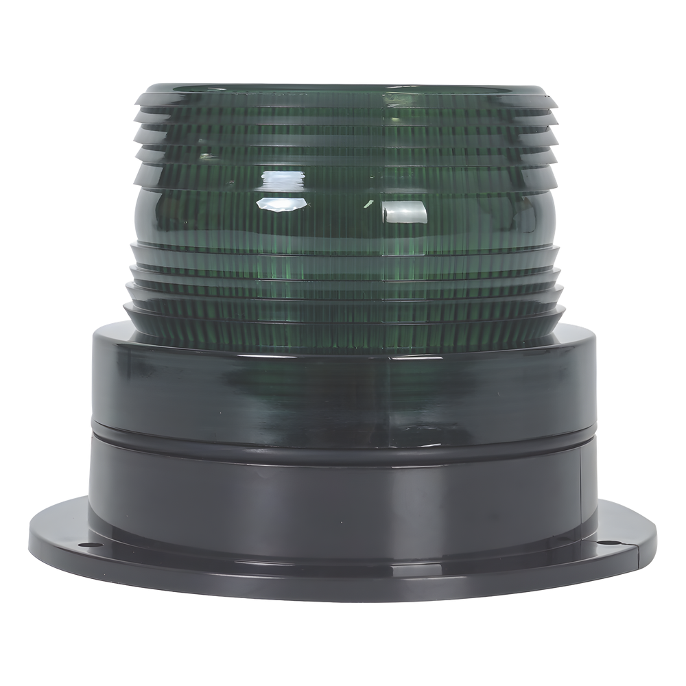 Burbuja Brillante de Larga Vida Útil, con 8 LEDs Color Verde, Domo Verde, 12Vcd