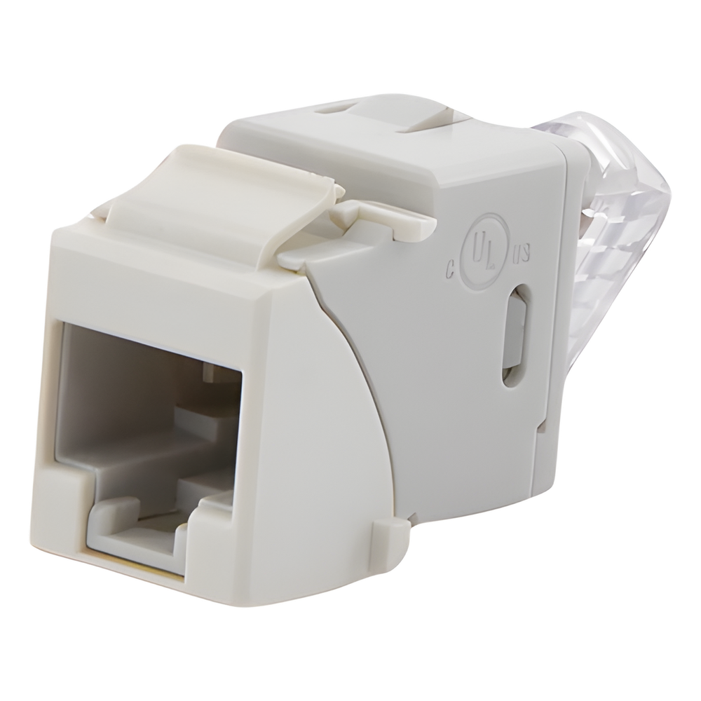 Jack Ultramax Cat6, UTP, Tipo Keystone, Color Blanco, Punch Down