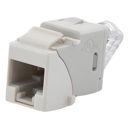Jack Ultramax Cat6, UTP, Tipo Keystone, Color Blanco, Punch Down
