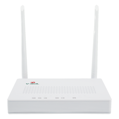 ONU Dual G/EPON con Wi-Fi en 2.4 GHz + 4 puertos LAN Gigabit, hasta 300 Mbps vía inalámbrico
