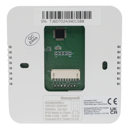 Controlador de temperatura de pared para fan coil de 2 o 4 tubos, salida on/off para válvula, control de ventilador manual o automático