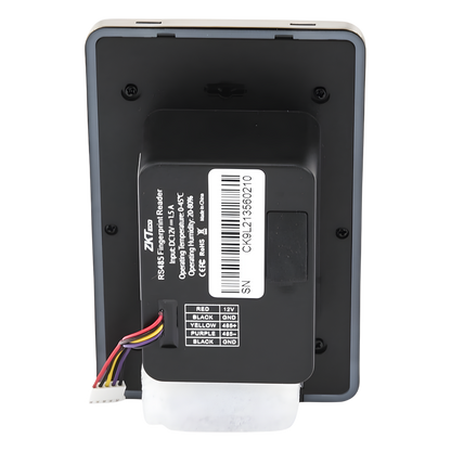 Lector Esclavo de Huella y Proximidad / RS-485 / IP65 / Acero Inoxidable / Exterior / ZKFinger VX10.0