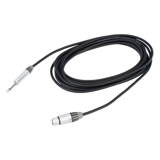 Cable de Audio | XLR 3 Polos Hembra a Plug 1/4 in mono | Conector Seetronic Serie M SCMF3 - MP2X | Longitud 3m