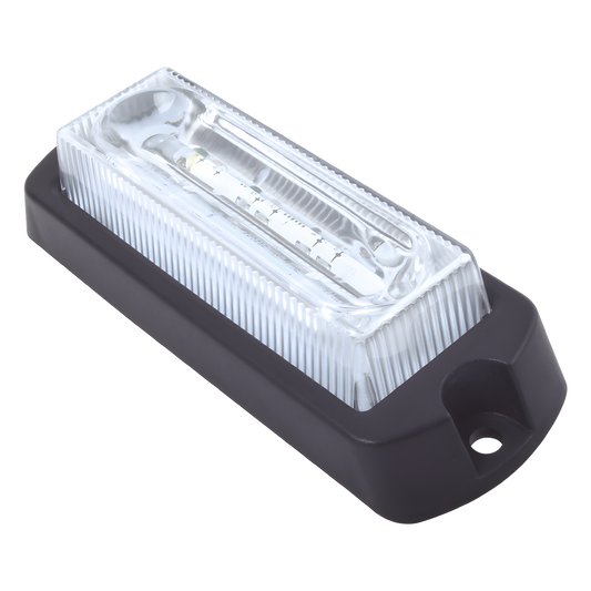 Luz Auxiliar Ultra Brillante X13 de 4 LEDs, Color Claro, con mica transparente
