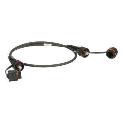 Patch Cord Cat6A IndustrialNet, Blindado S/FTP, Con Plug Industrial y Tapa en Cada Extremo, 1 Metro (3.28 Pies)