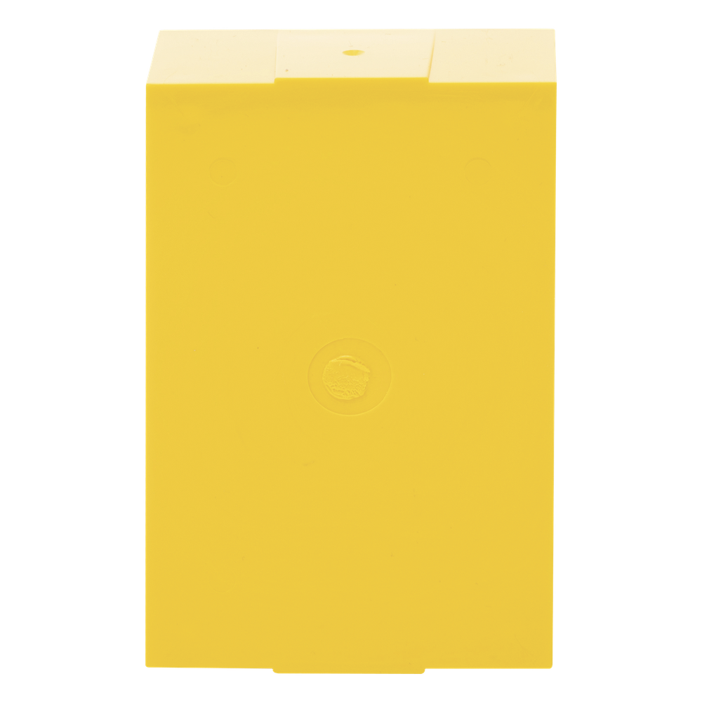 Caja trasera de montaje color amarillo para estaciones de parada STOPPER