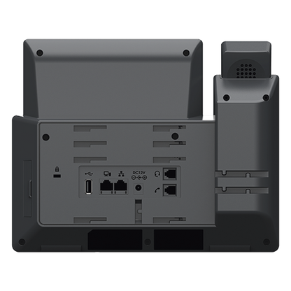 Teléfono IP Wi-Fi, Grado Operador, 14 líneas SIP con 6 cuentas, pantalla LCD 5", puertos Gigabit, Bluetooth, PoE, codec Opus, IPV4/IPV6 con gestión