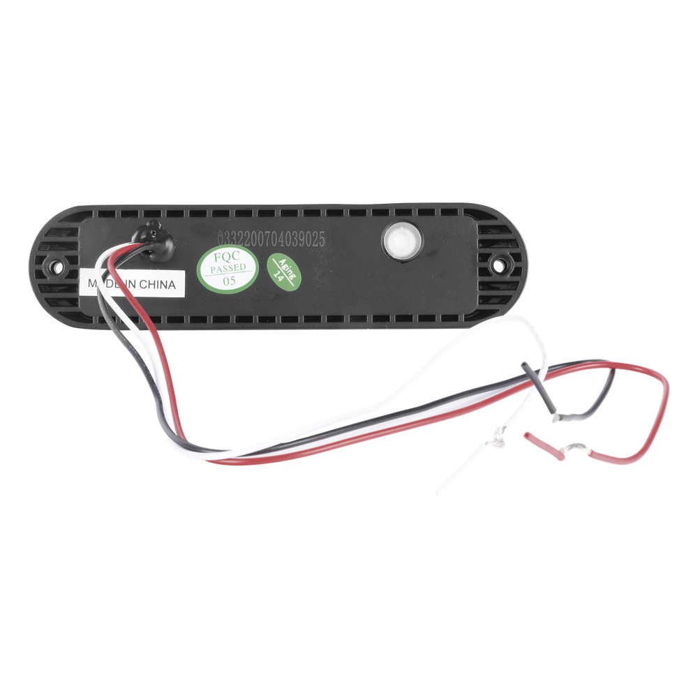 Luz Auxiliar Ultra Brillante IP67 de 6 LEDs, Color Ambar/Claro, con mica transparente y bisel negro