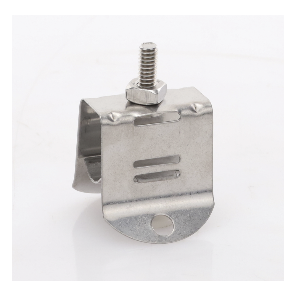 Sujetador de Doble Click para Cable Coaxial de 1/2 Pulgada Paquete de 10 Piezas