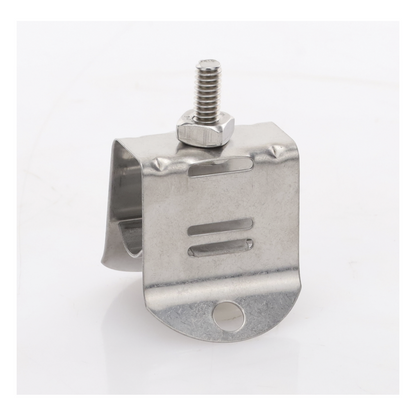 Sujetador de Doble Click para Cable Coaxial de 1/2 Pulgada Paquete de 10 Piezas