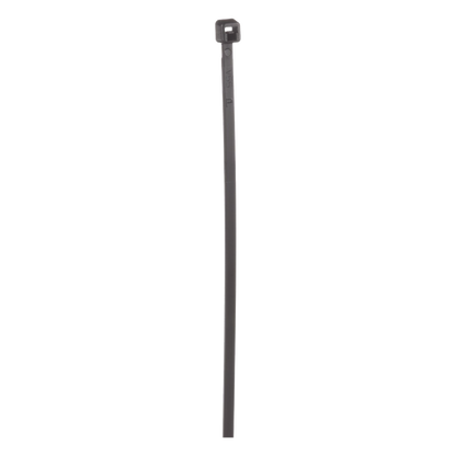 Cincho de Nylon 6.6 de Bloqueo, 203 mm largo x 2.5mm ancho, Color Negro, Exterior Resistente a Rayos UV, Paquete de 100pz