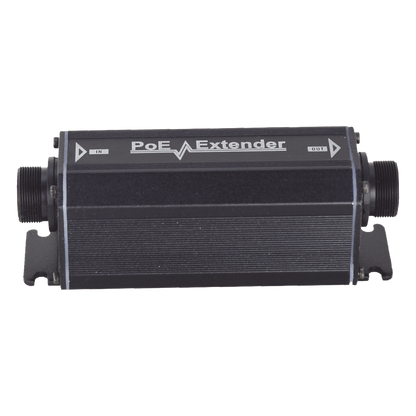 Extensor PoE / 100 Metros / Intemperie (IP66) / 60 Watts / 1 Puerto de Entrada / 1 Puerto de Salida PoE / No requiere alimentación