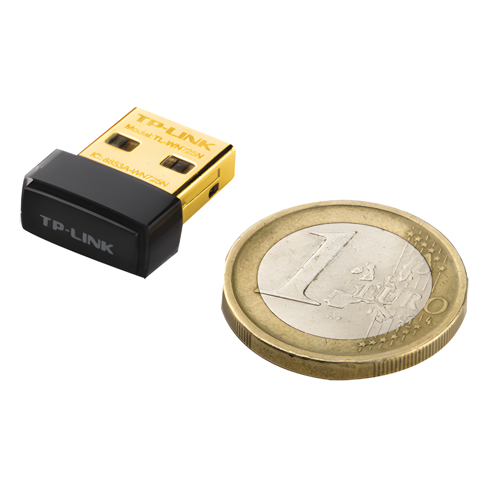 Adaptador USB Nano inalámbrico N 150 Mbps 2.4 GHz con 1 antena interna